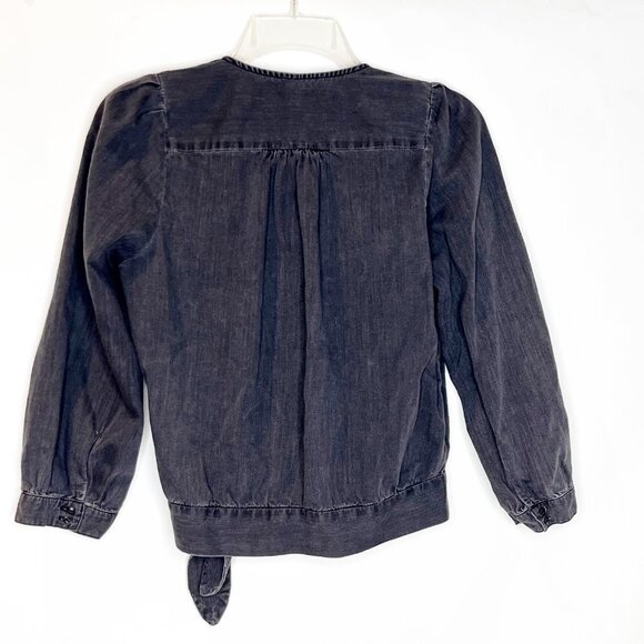 Madewell | Soft Denim Tie Waist Top - Picture 2 of 4